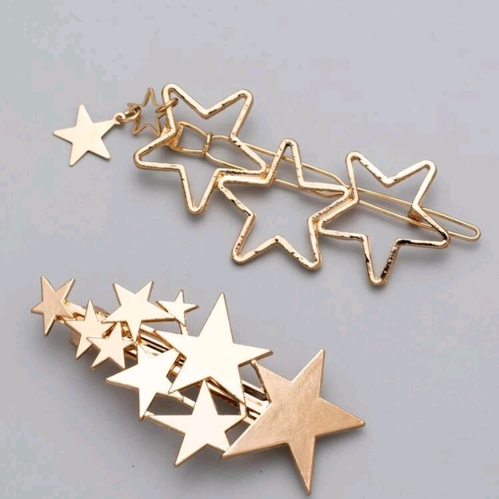 ✨3 FOR $28✨🆕⭐✨SHOOTING STAR HAIRCLIPS - SET OF 2 ✨⭐